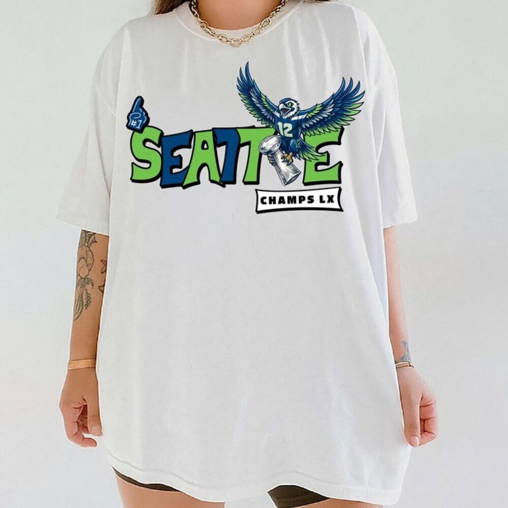 Seattle Football Championship T-Shirt, Seattle Football Retro Tee, Game Day 90